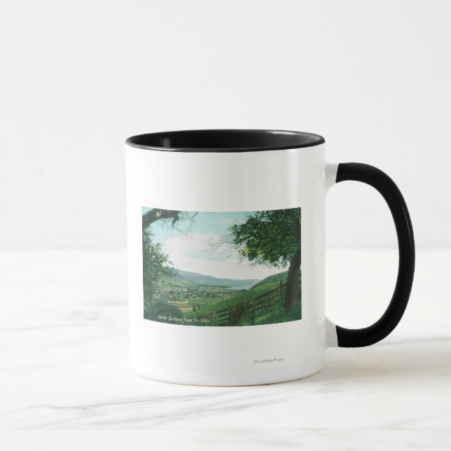 Caneca Vista aérea da cidade a partir das Colinas (Direita)