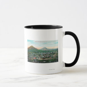 Caneca Vista aérea da cidade de San Luis Obispo, CA