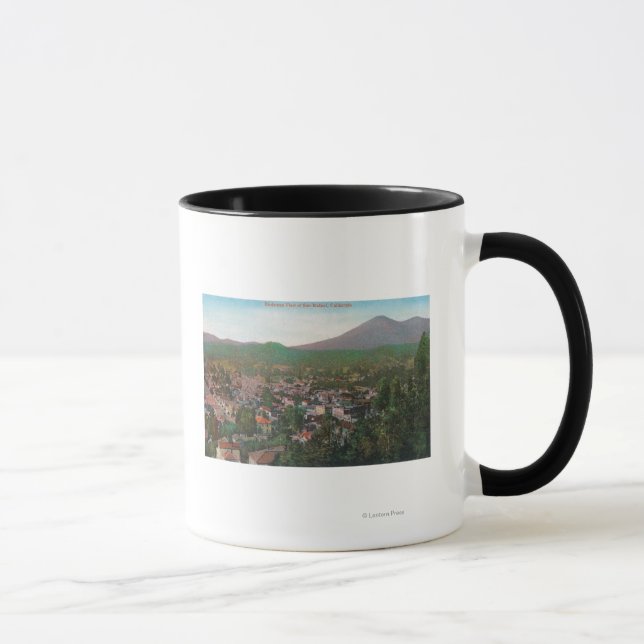 Caneca Vista aérea da cidade de San Rafael, CA (Direita)