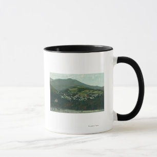 Caneca Vista aérea da cidade e do Mt. Tamalpais