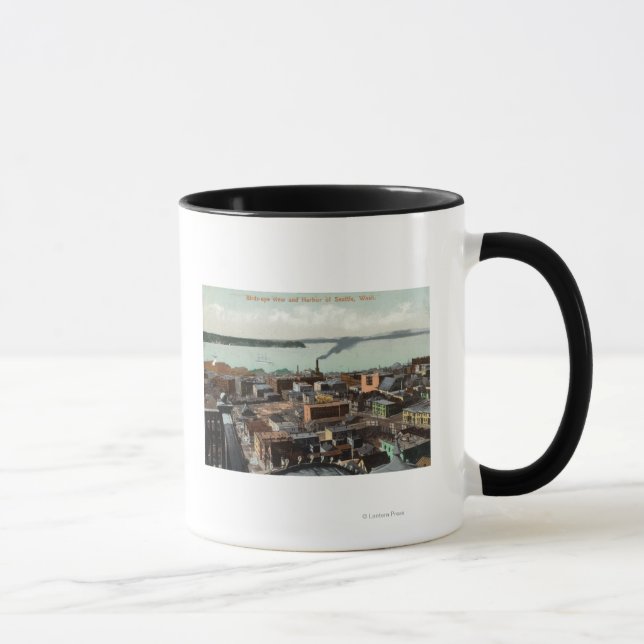 Caneca Vista aérea da cidade e do porto (Direita)