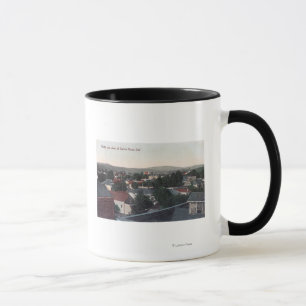 Caneca Vista aérea da cidade Santa Rosa, CA