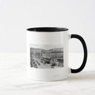 Caneca Vista aérea da cidade StreetLa grandioso, OU