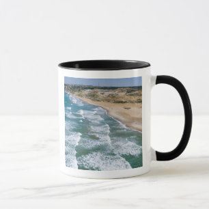 Caneca Vista aérea da costa do Mar Negro de Istambul,