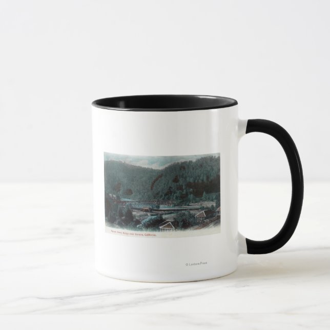 Caneca Vista aérea da ponte de Parrott FerrySonora, CA (Direita)