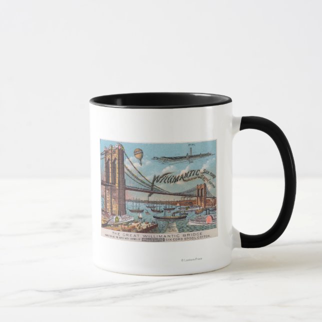 Caneca Vista aérea da ponte selvagem (Direita)