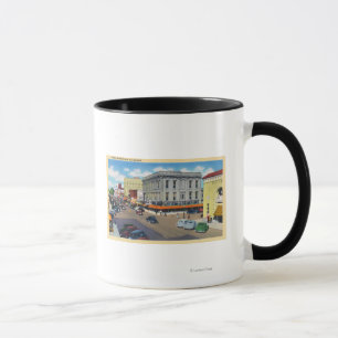 Caneca Vista aérea da rua de D