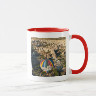 Caneca Vista Aérea De Balões De Ar Quente, Cappadocóia