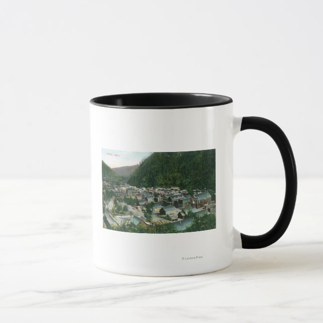 Caneca Vista aérea de CityMurray, ID (Direita)