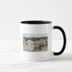 Caneca Vista aérea de um canto de Hanford Street