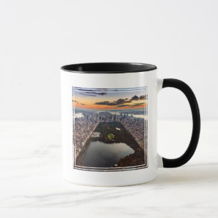 Caneca Vista aérea do Central Park no Sunset