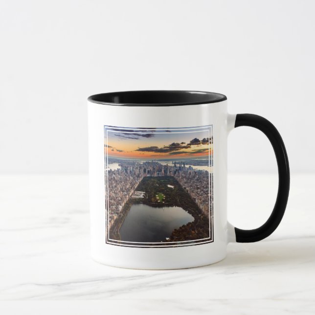 Caneca Vista aérea do Central Park no Sunset (Direita)