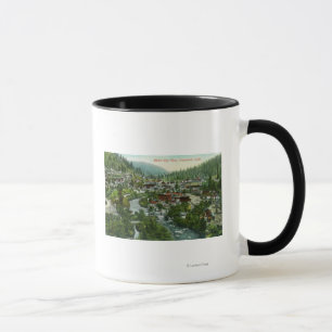 Caneca Vista aérea do CityDunsmuir, CA