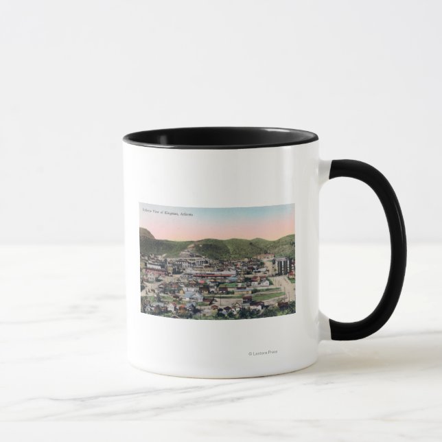 Caneca Vista aérea do CityKingman, AZ (Direita)