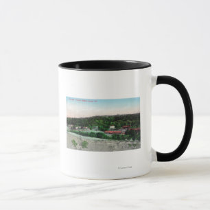 Caneca Vista aérea do TownKnowles, CA