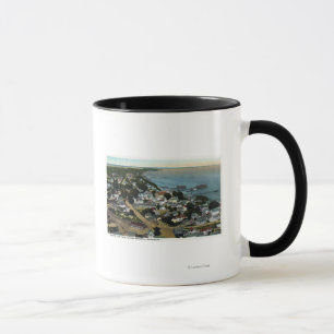 Caneca Vista aérea oriental da cidade de Pilgrim