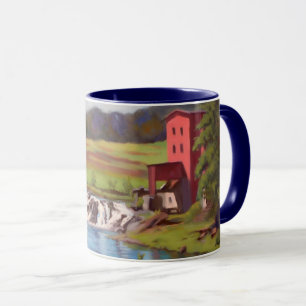 Caneca Vista Cênica do Dillard Mill Histórico do Missouri
