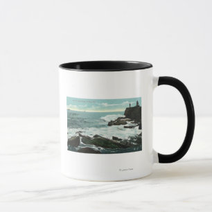 Caneca Vista Cênnica do Cabo Cottage da Costa Rocky