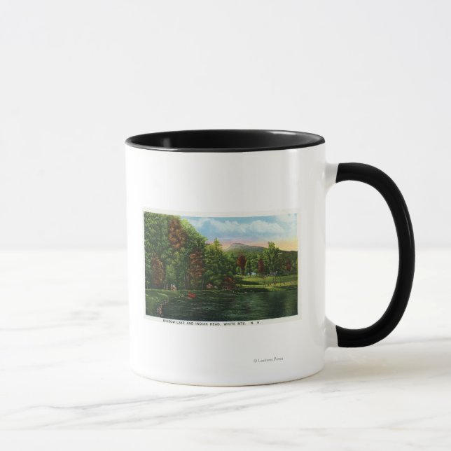 Caneca Vista Cênnica do Lago Sombra e da Cabeça Indiana (Direita)