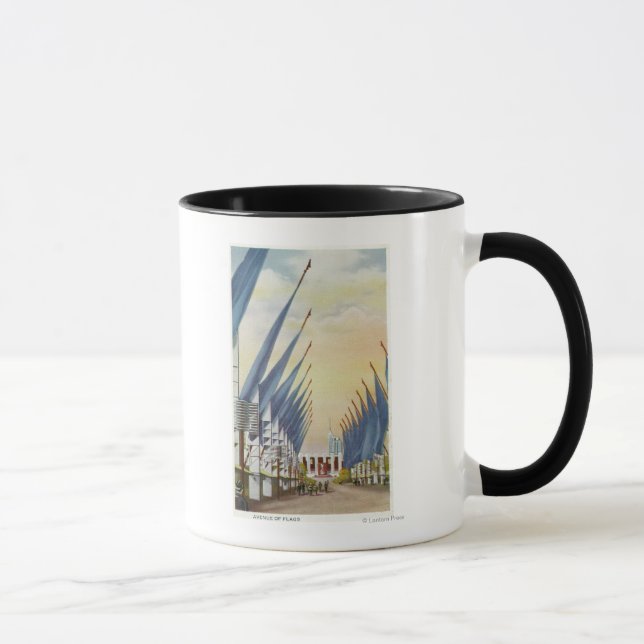 Caneca Vista da Avenida dos Bandeiras, Feira Mundial de 1 (Direita)