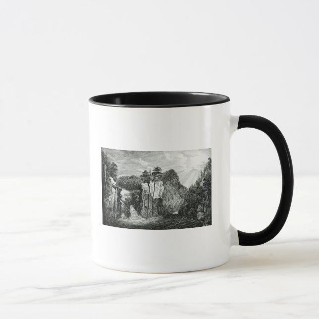 Caneca Vista da cachoeira do rio de Passaic, New-jersey (Direita)
