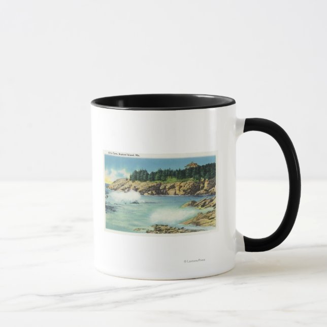 Caneca Vista da Caverna das Crianças na Ilha Squirrel (Direita)