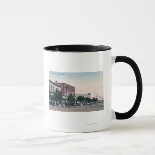 Caneca Vista da cidade principal de StreetScott, KS