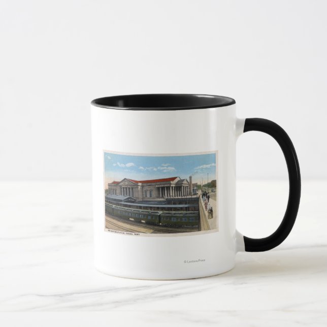 Caneca Vista da Estação Ferroviária Burlington (Direita)
