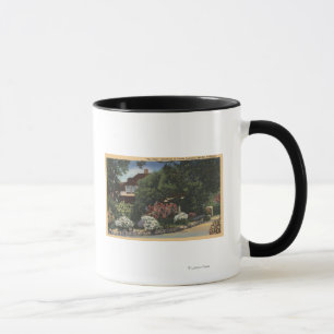 Caneca Vista "da fazenda," a casa de Carole Lombard