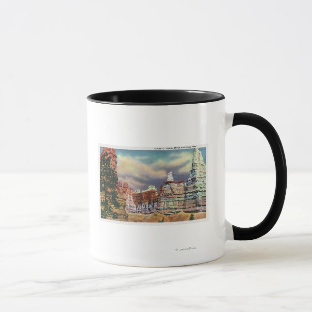Caneca Vista da Formação da Rainha Victoria Rock (Direita)