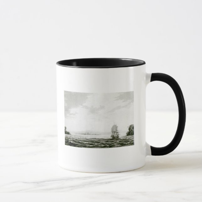 Caneca Vista da ilha de Tappanooly (Direita)
