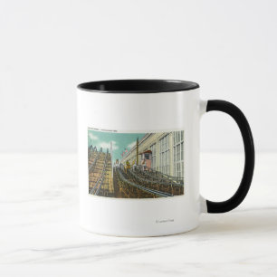 Caneca Vista da montanha russa Steeplechase