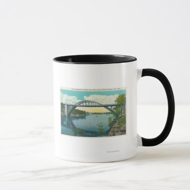 Caneca Vista da Nova Ponte de Suspensão (Direita)