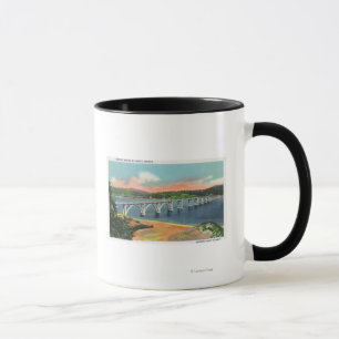Caneca Vista da ponte da baía de Alsea