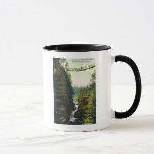 Caneca Vista da ponte de suspensão da garganta de Lynn