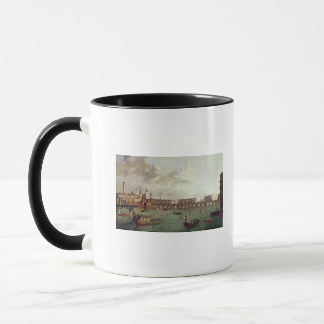 Caneca Vista da ponte velha de Londres (Esquerda)