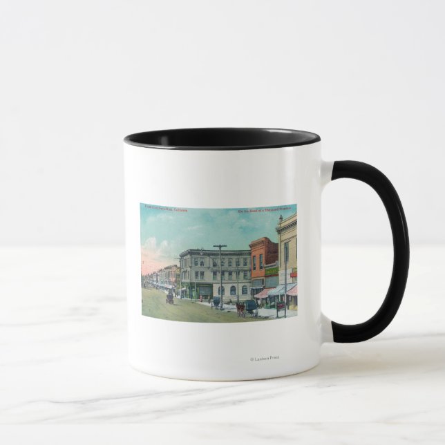 Caneca Vista da Quarta Rua Santa Rosa, CA (Direita)