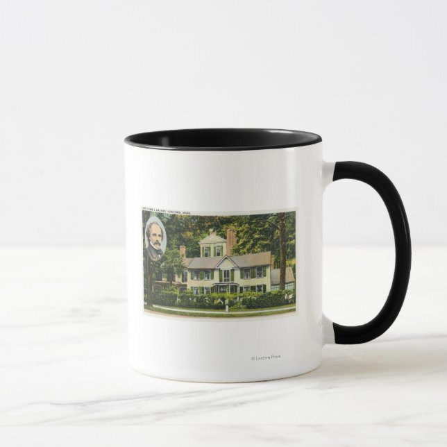 Caneca Vista da Residência Wayside de Hawthorne (Direita)