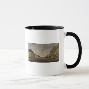 Caneca Vista da rua do Linden do arsenal e do antro de