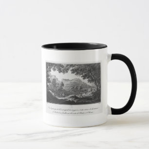 Caneca Vista da torrente conhecida como o La Sanguese