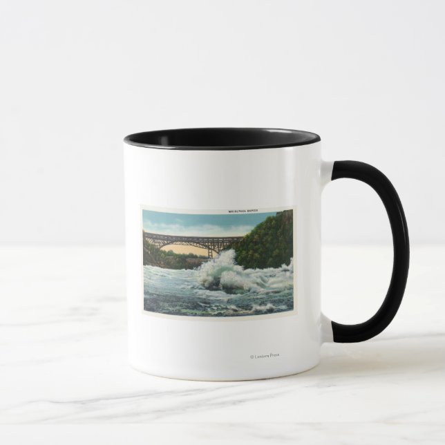 Caneca Vista da Whirlpool Rapids Bridge and Whirlpool (Direita)