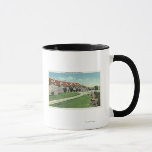 Caneca Vista das casernas do sul da bandeira