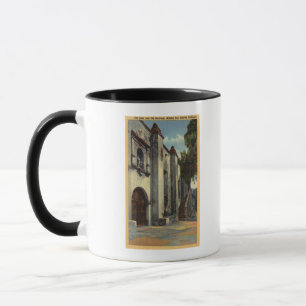 Caneca Vista das portas & da escadaria da missão