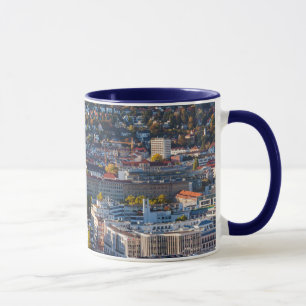 Caneca Vista de Cidade Elevada de Estugarda