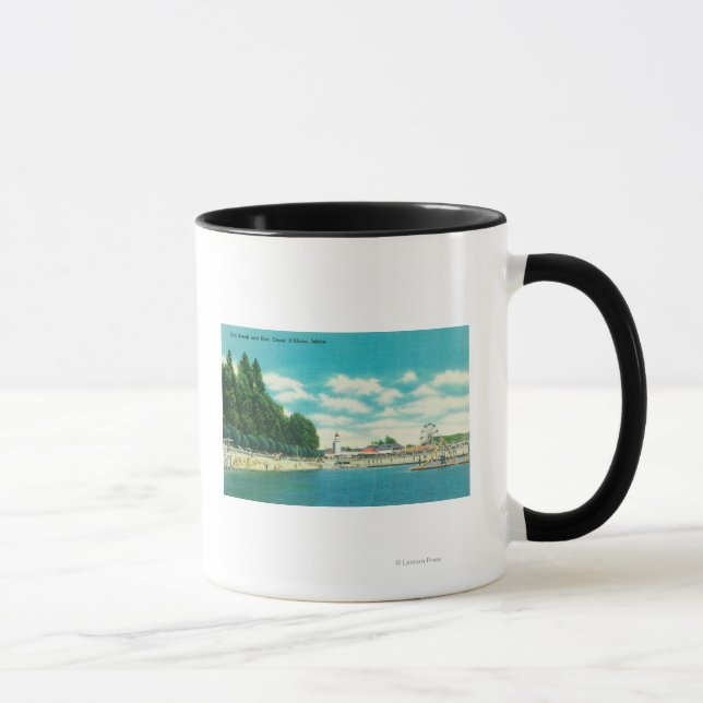 Caneca Vista de City Beach e Pier (Direita)
