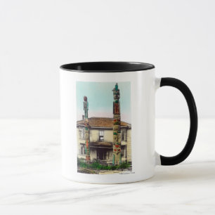 Caneca Vista de dois TotempolesWrangell, AK