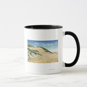 Caneca Vista de dunas de areia de Cape Cod