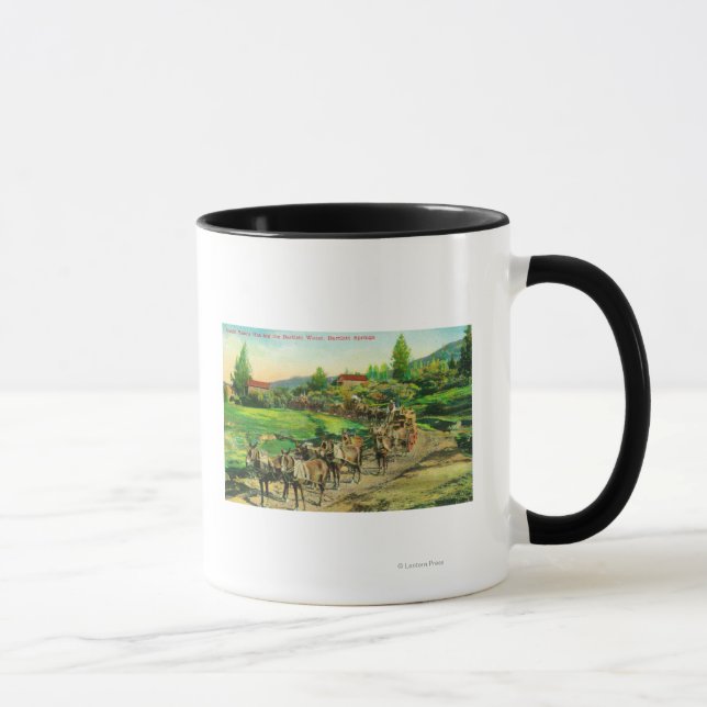 Caneca Vista de Equipes de Frete que Hauling Bartlett Wat (Direita)