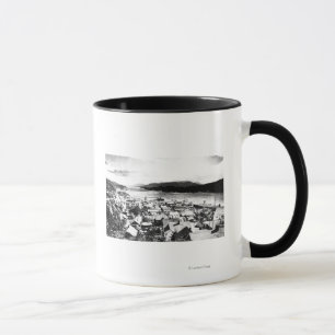 Caneca Vista de Ketchikan, Alaska que olha do sudeste