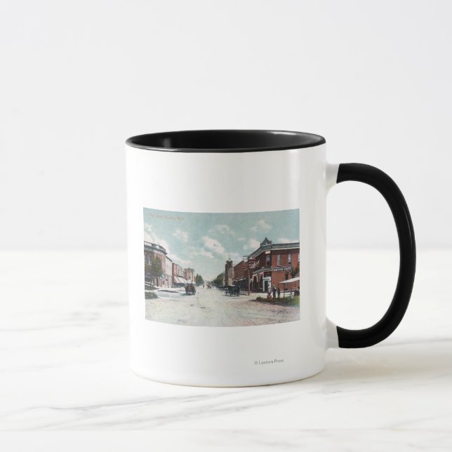Caneca Vista de Main StreetDavison, MI (Direita)